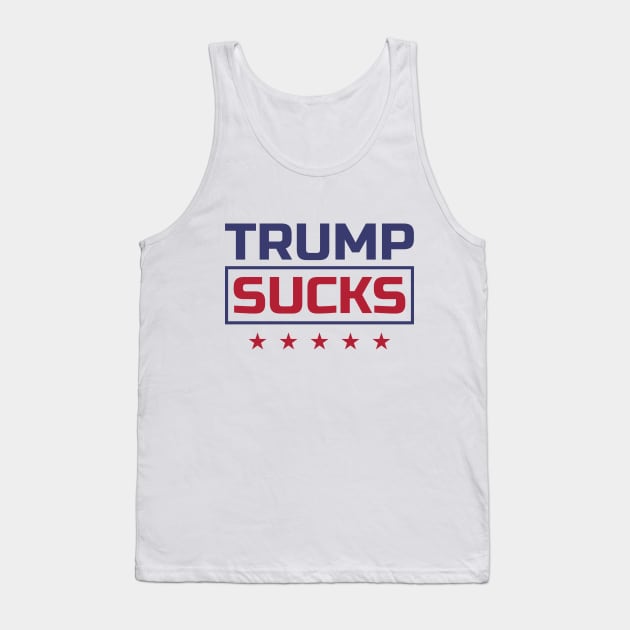 Trump Sucks colored Font Tank Top by pASob